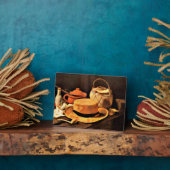 Plaque Photo Van Gogh - Vie morte avec Casquette jaune (Côté)