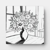 Plaque Photo Vase de fleurs (Devant)