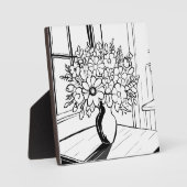 Plaque Photo Vase de fleurs (Recto)