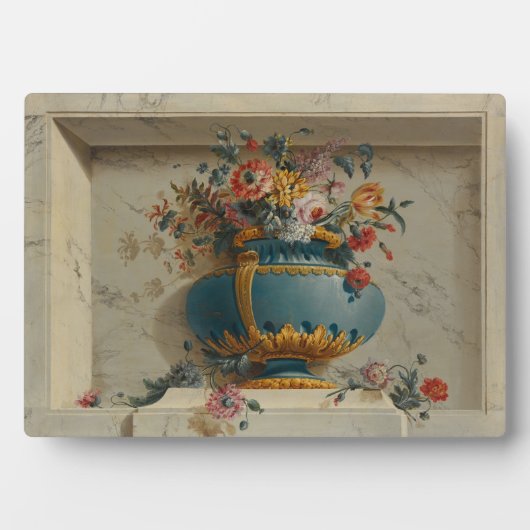 Plaque Photo Vase de fleurs dans une niche (Devant)