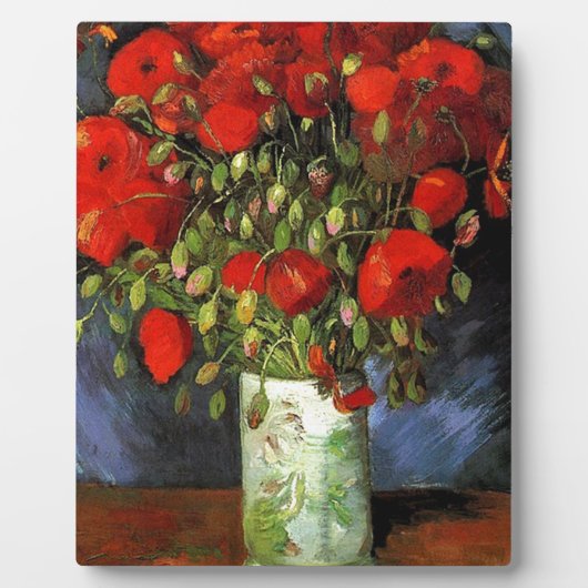 Plaque Photo Vase par Red Poppies Vincent van Gogh (Devant)