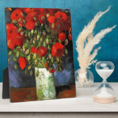 Plaque Photo Vase par Red Poppies Vincent van Gogh (Côté)