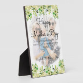 Plaque Photo Végétation botanique avec photo Joyeuse fête des m (Côté)