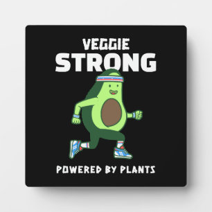 Plaque Photo Veggie Strong, Alimenté par les plantes