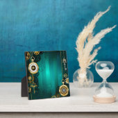 Plaque Photo Veille bijoux Steampunk sur un Arrière - plan vert (Insitu)