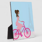 Plaque Photo Vélo à Paris (Côté)