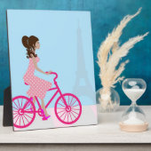 Plaque Photo Vélo à Paris (Côté)