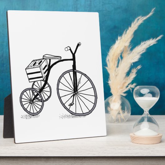 Plaque Photo Vélo sur 3 roues (Côté)