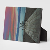Plaque Photo Vélo sur le quai | Grèce (Côté)