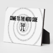 Plaque Photo Venez sur le côté Nerd pour le style de typographi (Côté)