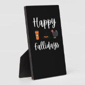 Plaque Photo Ventilateur de la saison automnale Joyeux Falliday (Côté)