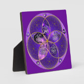 Plaque Photo Vénus Fleur de l'amour finART rose violet (Recto)