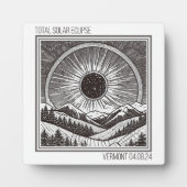 Plaque Photo Vermont Eclipse (Devant)