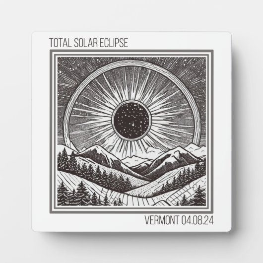 Plaque Photo Vermont Eclipse (Devant)