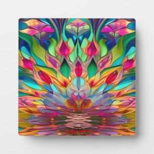 Plaque Photo Verre Abstrait coloré