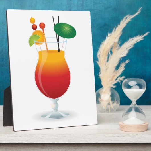 PLAQUE PHOTO VERRE DE COCKTAIL (Côté)