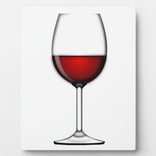 PLAQUE PHOTO VERRE DE VIN ROUGE (Devant)