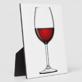PLAQUE PHOTO VERRE DE VIN ROUGE (Côté)