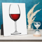 PLAQUE PHOTO VERRE DE VIN ROUGE (Côté)