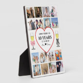 Plaque Photo Verres à champagne Photo d'anniversaire (Côté)