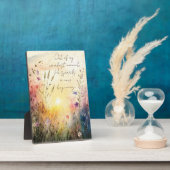 Plaque Photo Verset Fleur sauvage couleur Christian (Côté)