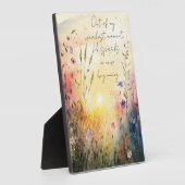 Plaque Photo Verset Fleur sauvage couleur Christian (Côté)