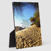 Plaque Photo Versets bibliques Citation Inspirationnelle Psaume (Côté)