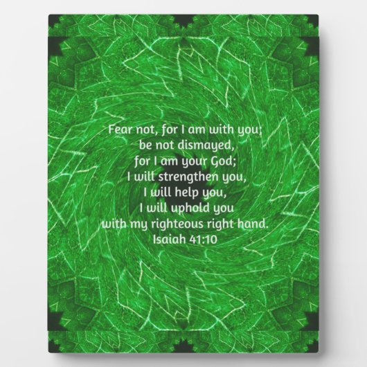 Plaque Photo Versets de la Bible Citation Inspirationnelle Isaï (Devant)