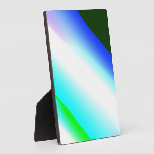 Plaque Photo Vert bleu arc-en-ciel texture abstraite motif art  (Côté)