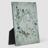 Plaque Photo Vert Eucalyptus Verdure Gold Frame (Côté)