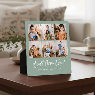 Plaque photo vert Meilleure Maman Pour Toujours Si