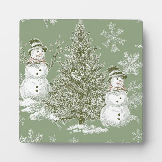 Plaque Photo Vert Sauge (Devant)