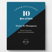 Plaque Photo Vertical Employee years of service award blue (Devant)