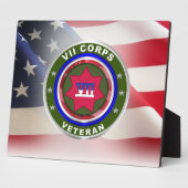 Plaque Photo Vétéran du VIIe corps (Côté)