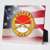 Plaque Photo Vétérinaire de la cavalerie "Cavalier de VAC" (Côté)