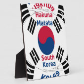 Plaque Photo Vibes coréennes : Un message de paix (Côté)