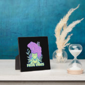 Plaque Photo Vibes de grenouille de yoga (Insitu)