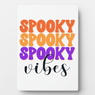Plaque Photo Vibes Éffrayantes rétro Super Vintage Halloween