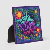 Plaque Photo Vibes Positives Inspirationnelles Sympa Seulement  (Recto)