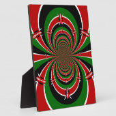 Plaque Photo Vibrant Kenya Vision : Drapeau kényan en miroir (Côté)