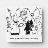 Plaque Photo Vicaire et mariée à la cérémonie de mariage Mariag (Devant)