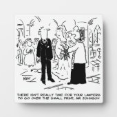 Plaque Photo Vicar, Mariage du service religieux, dit non aux a (Devant)