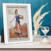 Plaque Photo Victoire Garden Liberty Semences de semis WWI Prop (Côté)