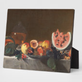 Plaque Photo Vie morte avec pastèques et carafe (Côté)