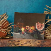 Plaque Photo Vie morte avec pastèques et carafe (Côté)