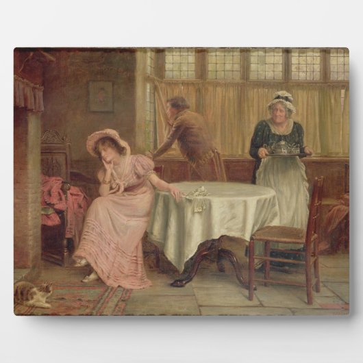 Plaque Photo 'Viendra-t-il ?' (huile sur toile) (Devant)