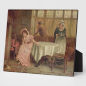 Plaque Photo 'Viendra-t-il ?' (huile sur toile) (Côté)