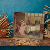 Plaque Photo 'Viendra-t-il ?' (huile sur toile) (Côté)