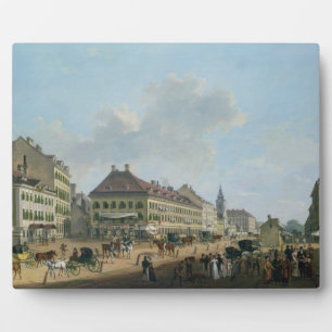 Plaque Photo Vienne, la promenade, 1824 (huile sur toile)