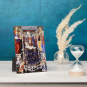 Plaque Photo Vierge et enfant avec Ange musicale (Côté)